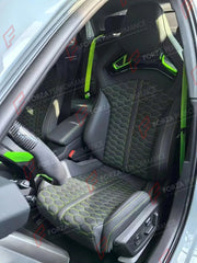BUCKET SEATS LWCB for AUDI A3 S3 RS3 Q3 A4 S4 RS4 A5 S5 RS5 Q5 SQ5 A6 S6 RS6 A7 RS7 S8 Q7 Q8 SQ8 RSQ8 E-TRON GT TT TTS TT RS R8

A single seat can be sold, purchasing a pair is not required.

All bucket seats photos on our website are real images of the actual product.

We produce custom bucket seats for every Audi models. We offer fully customizable options.

Custom Options:

Cushion Inserts: Custom Design
Finishing Options: Alcantara, Leather, Cloth
Logo Options: Custom Logo by your request
Stitching Opti