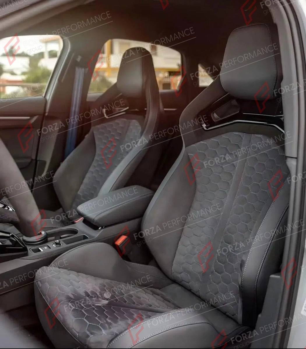 BUCKET SEATS LWCB for AUDI A3 S3 RS3 Q3 A4 S4 RS4 A5 S5 RS5 Q5 SQ5 A6 S6 RS6 A7 S7 RS7 A8 S8 Q7 SQ7 Q8 SQ8 RSQ8 E-TRON GT TT TT RS R8

A single seat can be sold, purchasing a pair is not required.

All bucket seats photos on our website are real images of the actual product.

We produce custom bucket seats for every Audi models. We offer fully customizable options.

Custom Options:

Cushion Inserts: Custom Design
Finishing Options: Alcantara, Leather, Cloth
Logo Options: Custom Logo by your request
Stitchin