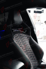 BUCKET SEATS LWCB for AUDI A3 S3 RS3 Q3 A4 S4 RS4 A5 S5 RS5 Q5 SQ5 A6 S6 RS6 A7 S7 RS7 A8 S8 Q7 SQ7 Q8 SQ8 RSQ8 E-TRON GT TT TTS TT RS R8

A single seat can be sold, purchasing a pair is not required.

All bucket seats photos on our website are real images of the actual product.

We produce custom bucket seats for every Audi models. We offer fully customizable options.

Custom Options:

Cushion Inserts: Custom Design
Finishing Options: Alcantara, Leather, Cloth
Logo Options: Custom Logo by your request
Stit