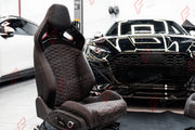 BUCKET SEATS LWCB for AUDI A3 S3 RS3 Q3 A4 S4 RS4 A5 S5 RS5 Q5 SQ5 A6 S6 RS6 A7 S7 RS7 A8 S8 Q7 SQ7 Q8 SQ8 RSQ8 E-TRON GT TT TTS TT RS R8

A single seat can be sold, purchasing a pair is not required.

All bucket seats photos on our website are real images of the actual product.

We produce custom bucket seats for every Audi models. We offer fully customizable options.

Custom Options:

Cushion Inserts: Custom Design
Finishing Options: Alcantara, Leather, Cloth
Logo Options: Custom Logo by your request
Stit