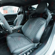 BUCKET SEATS LWCB for AUDI A3 S3 RS3 Q3 RSQ3 A4 S4 RS4 A5 S5 RS5 Q5 SQ5 A6 S6 RS6 A7 S7 RS7 A8 S8 Q7 SQ7 Q8 SQ8 RSQ8 E-TRON GT FW TT TTS TT RS R8

A single seat can be sold, purchasing a pair is not required.

All bucket seats photos on our website are real images of the actual product.

We produce custom bucket seats for every Audi models. We offer fully customizable options.

Custom Options:

Cushion Inserts: Custom Design
Finishing Options: Alcantara, Leather, Cloth
Logo Options: Custom Logo by your requ