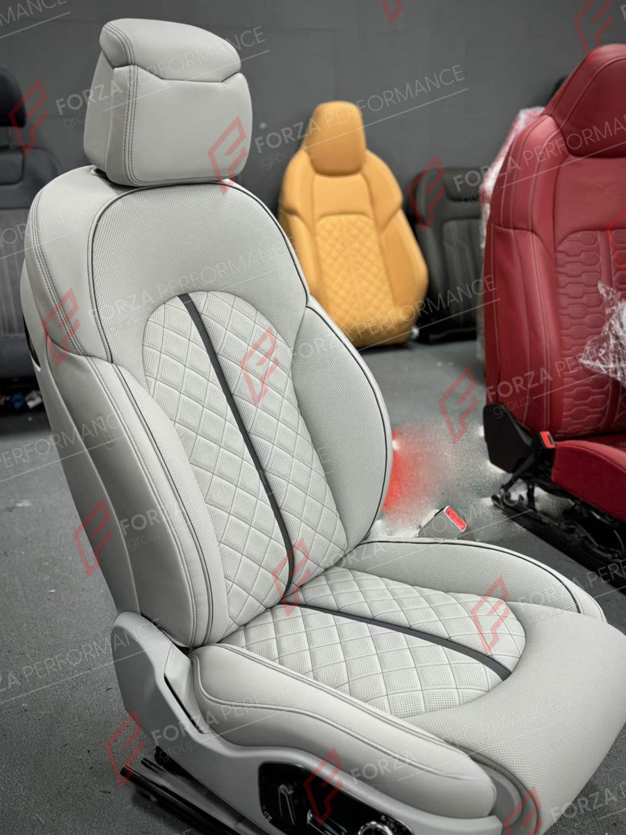 BUCKET SEATS LWCB for AUDI A3 S3 RS3 Q3 RSQ3 A4 S4 RS4 A5 S5 RS5 Q5 SQ5 A6 S6 RS6 A7 S7 RS7 A8 S8 Q7 SQ7 Q8 SQ8 RSQ8 E-TRON GT FW TT TTS TT RS R8

A single seat can be sold, purchasing a pair is not required.

All bucket seats photos on our website are real images of the actual product.

We produce custom bucket seats for every Audi models. We offer fully customizable options.

Custom Options:

Cushion Inserts: Custom Design
Finishing Options: Alcantara, Leather, Cloth
Logo Options: Custom Logo by your requ