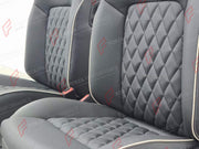 BUCKET SEATS LWCB for AUDI A3 S3 RS3 Q3 RSQ3 A4 S4 RS4 A5 S5 RS5 Q5 SQ5 A6 S6 RS6 A7 S7 RS7 A8 S8 Q7 SQ7 Q8 SQ8 RSQ8 E-TRON GT FW TT TTS TT RS R8

A single seat can be sold, purchasing a pair is not required.

All bucket seats photos on our website are real images of the actual product.

We produce custom bucket seats for every Audi models. We offer fully customizable options.

Custom Options:

Cushion Inserts: Custom Design
Finishing Options: Alcantara, Leather, Cloth
Logo Options: Custom Logo by your requ