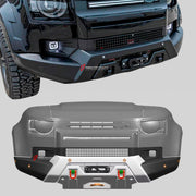 ALUMINUM FRONT WINCH BUMPER for LAND ROVER DEFENDER L663 2019+

Set includes:
Front Winch Bumper

Material: Aluminum
Note: Professional installation is required