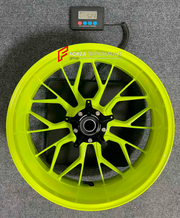 We manufacture premium quality forged motorcycle wheels rims for BMW S1000RR in any design, size, color.

Wheel sizes (motorcycle spec):

Front: 3.5 x 17

Rear: 5.5 x 17

Weight:

Front: 4.35 kg (9.59 lbs)

Rear: 5.23 kg (11.53 lbs)

Finish: Neon Yellow