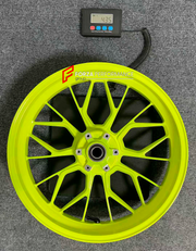 We manufacture premium quality forged motorcycle wheels rims for BMW S1000RR in any design, size, color.

Wheel sizes (motorcycle spec):

Front: 3.5 x 17

Rear: 5.5 x 17

Weight:

Front: 4.35 kg (9.59 lbs)

Rear: 5.23 kg (11.53 lbs)

Finish: Neon Yellow