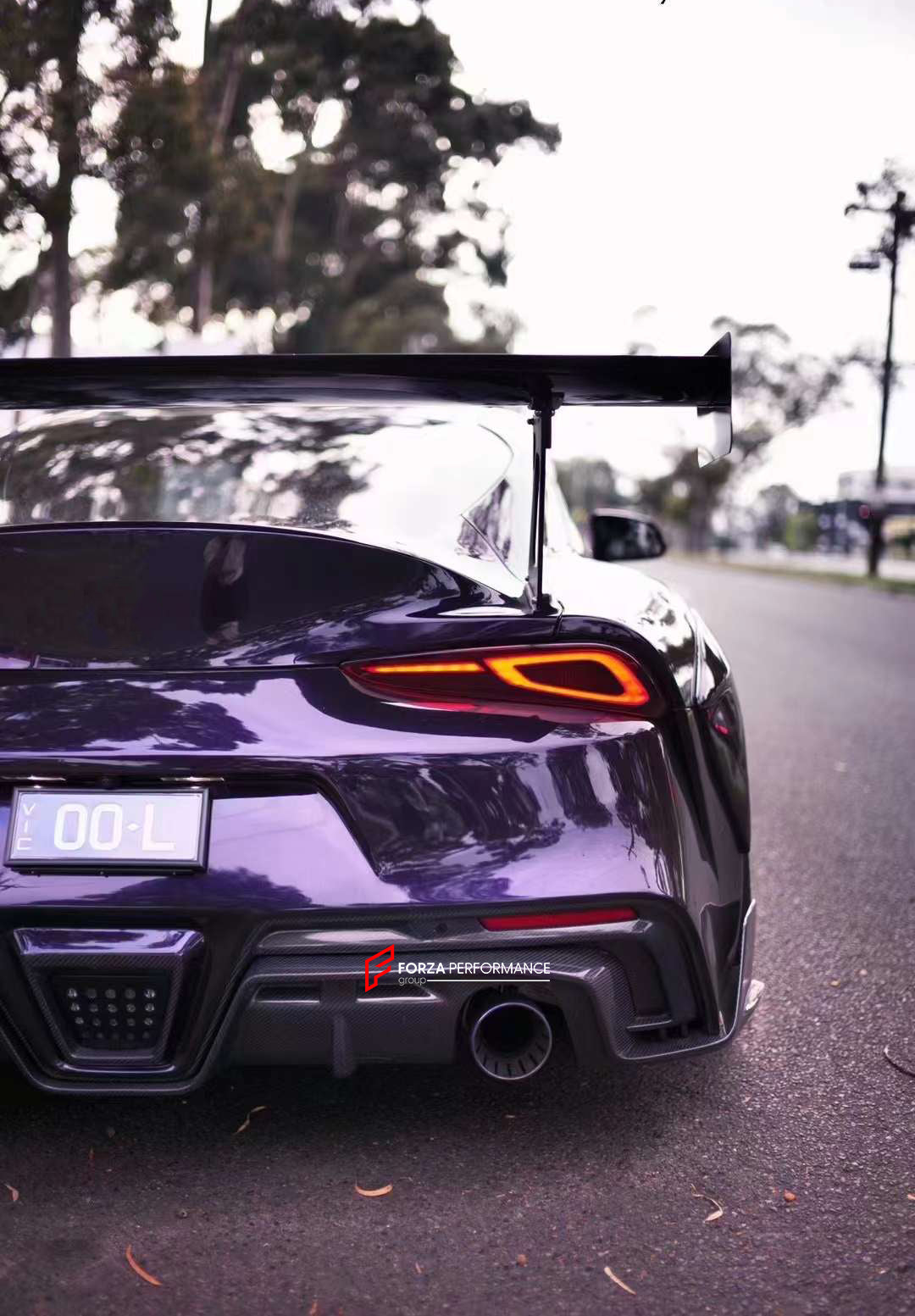 BKSS II CARBON BODY KIT FOR TOYOTA SUPRA A90 A91 2019+  Set includes:  Front Lip Front Canards Front Bumper Hood Side Skirts