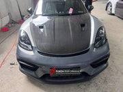 GT4RS BODY KIT for PORSCHE 718 982 CAYMAN BOXSTER 2016+  Set includes:  Front Bumper Rear Spoiler Exhaust Tips Side Air Vent Covers