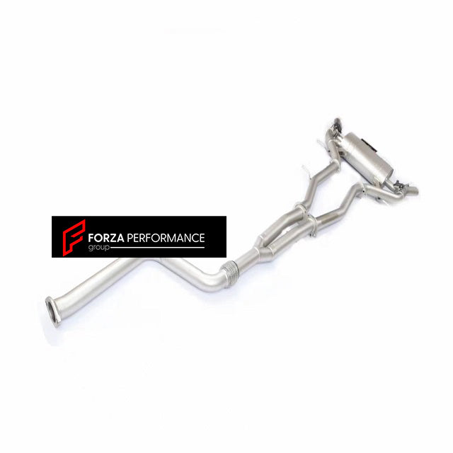 VALVED EXHAUST CATBACK MUFFLER for CADILLAC CT4 2.0T 2019+  Valved exhaust, meaning that has remote, controlled valves - allowing a switch between an aggressive loud sports sound and a sound that is closer to the OEM sound.  Set includes:  Center Pipes Muffler with valves Valve control box with remote control (you may also reuse your factory exhaust valve motors