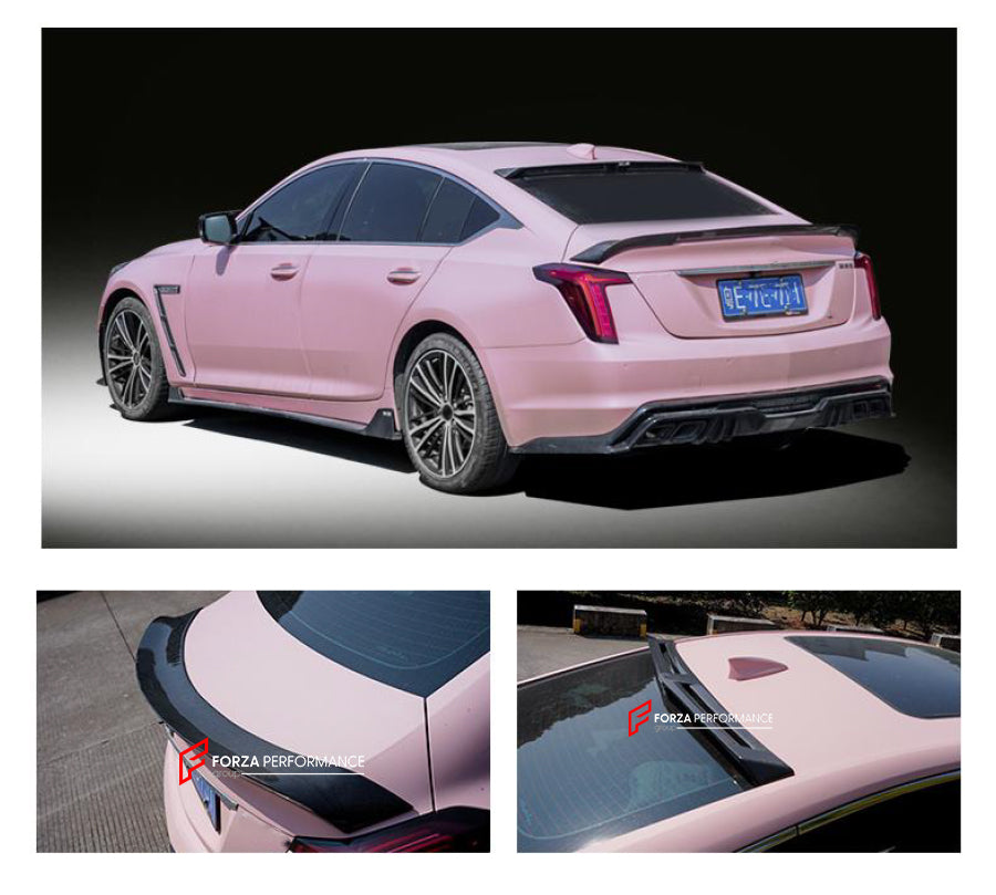 CARBON FIBER REAR SPOILER ROOF SPOILER for CADILLAC CT5 2020+



Set includes:


Roof Spoiler
Rear Spoiler

Material: Carbon Fiber

NOTE: Professional installation is required.