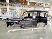 CAR BODY SHELL for LAND ROVER DEFENDER 90 110 130 L315 L316 1983 - 2016

Set includes:

Body Shell
Front Grille Cover
Front Hood / Bonnet
Dashboard
Front Fenders
Doors
Rear Fenders
Rear Hood / Bonnet
Rear Bumper

Material: Steel.

Warranty: 1 year, unlimited mileage warranty

NOTE: Professional installation is required.