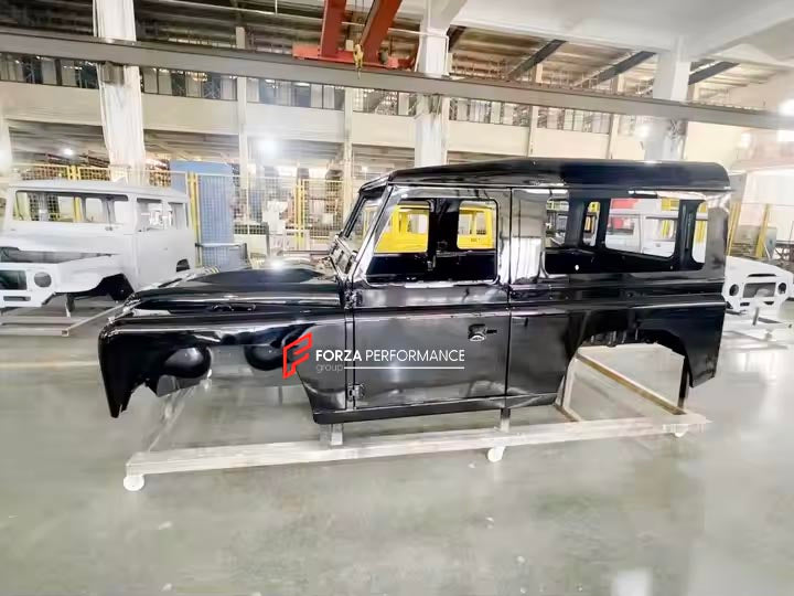 CAR BODY SHELL for LAND ROVER DEFENDER 90 110 130 L315 L316 1983 - 2016

Set includes:

Body Shell
Front Grille Cover
Front Hood / Bonnet
Dashboard
Front Fenders
Doors
Rear Fenders
Rear Hood / Bonnet
Rear Bumper

Material: Steel.

Warranty: 1 year, unlimited mileage warranty

NOTE: Professional installation is required.