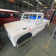 CAR BODY SHELL for LAND ROVER DEFENDER 90 110 130 L315 L316 1983 - 2016

Set includes:

Body Shell
Front Grille Cover
Front Hood / Bonnet
Dashboard
Front Fenders
Doors
Rear Fenders
Rear Hood / Bonnet
Rear Bumper

Material: Steel.

Warranty: 1 year, unlimited mileage warranty

NOTE: Professional installation is required.