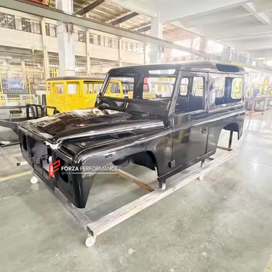 CAR BODY SHELL for LAND ROVER DEFENDER 90 110 130 L315 L316 1983 - 2016

Set includes:

Body Shell
Front Grille Cover
Front Hood / Bonnet
Dashboard
Front Fenders
Doors
Rear Fenders
Rear Hood / Bonnet
Rear Bumper

Material: Steel.

Warranty: 1 year, unlimited mileage warranty

NOTE: Professional installation is required.