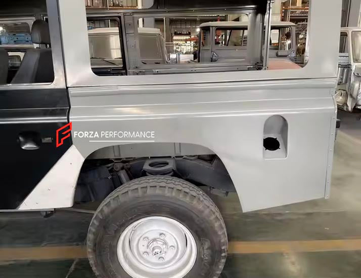 CAR BODY SHELL for LAND ROVER DEFENDER 90 110 130 L315 L316 1983 - 2016

Set includes:

Body Shell
Front Grille Cover
Front Hood / Bonnet
Dashboard
Front Fenders
Doors
Rear Fenders
Rear Hood / Bonnet
Rear Bumper

Material: Steel.

Warranty: 1 year, unlimited mileage warranty

NOTE: Professional installation is required.