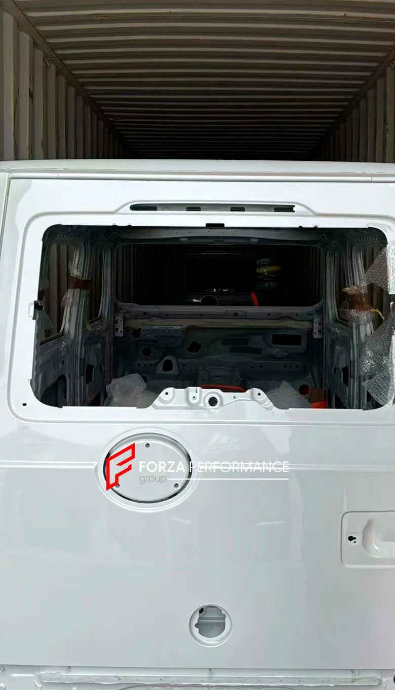 CAR BODY SHELL for MERCEDES BENZ G CLASS W463A W464 2018 - 2023

Set includes:

Body Shell
Hood Bonnet
Front Fenders
Doors
Roof
Rear Trunk Door

Material: Steel

Note: Professional installation is required.