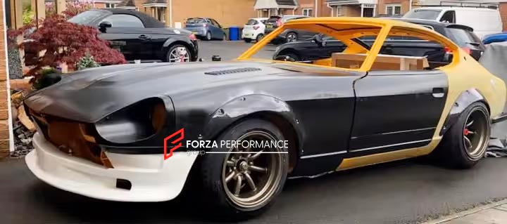 CAR BODY SHELL for NISSAN DATSUN 240Z 260Z 280Z S30 1969-1978

Set includes:

Body Shell
Front Grille Cover
Front Hood / Bonnet
Dashboard
Front Fenders
Doors
Rear Fenders
Rear Hood / Bonnet
Rear Bumper

Material: Steel.

Warranty: 1 year, unlimited mileage warranty