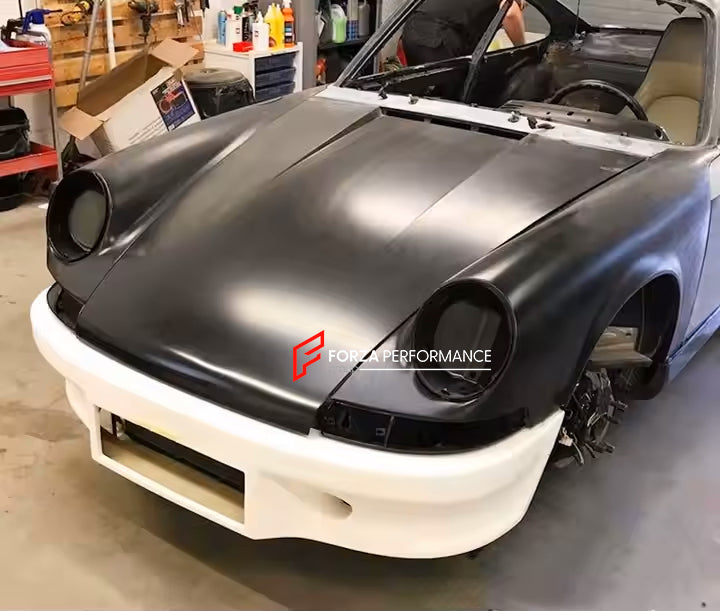 CAR BODY SHELL for PORSCHE 911 964 1989 - 1994

Set includes:

Body Shell
Front Hood / Bonnet
Front Fenders
Doors
Rear Fenders
Rear Hood / Bonnet
Rear Bumper

Material: Steel.

Warranty: 1 year, unlimited mileage warranty

NOTE: Professional installation is required.