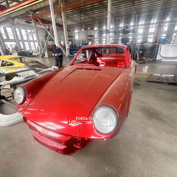 CAR BODY SHELL for PORSCHE 911 964 1989 - 1994

Set includes:

Body Shell
Front Hood / Bonnet
Front Fenders
Doors
Rear Fenders
Rear Hood / Bonnet
Rear Bumper

Material: Steel.

Warranty: 1 year, unlimited mileage warranty

NOTE: Professional installation is required.