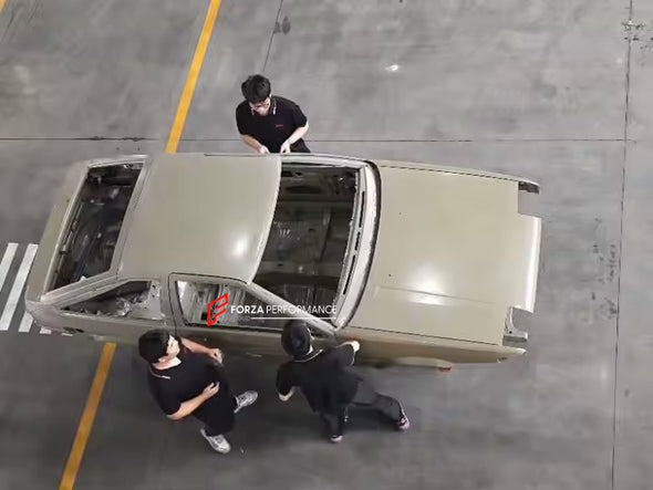 CAR BODY SHELL for TOYOTA AE86 1983 - 1987

Set includes:

Body Shell
Front Hood / Bonnet
Front Fenders
Doors
Rear Fenders
Rear Hood / Bonnet
Rear Bumper

Material: Steel.

Warranty: 1 year, unlimited mileage warranty

NOTE: Professional installation is required.