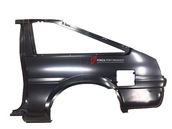 CAR BODY SHELL for TOYOTA AE86 1983 - 1987

Set includes:

Body Shell
Front Hood / Bonnet
Front Fenders
Doors
Rear Fenders
Rear Hood / Bonnet
Rear Bumper

Material: Steel.

Warranty: 1 year, unlimited mileage warranty

NOTE: Professional installation is required.