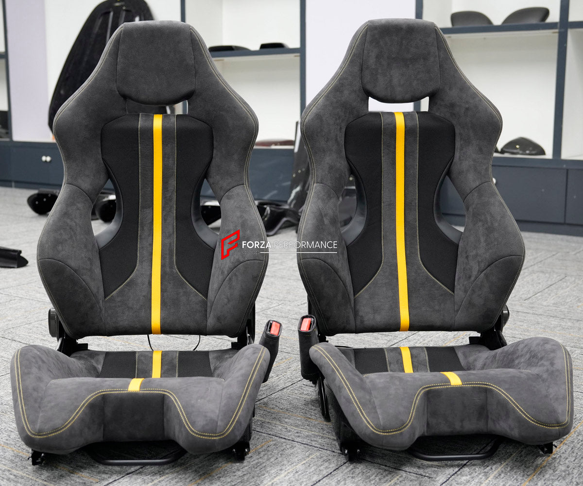 CARBON BUCKET SEATS LWCB for FERRARI 458 488 F8

A single seat can be sold, purchasing a pair is not required.

All bucket seats photos on our website are real images of the actual product.

We produce custom carbon bucket seats for every Ferrari models. We offer fully customizable options.

Custom Options:

Cushion Inserts: Custom Design
Finishing Options: Alcantara, Leather, Cloth
Logo Options: Custom Logo by your request
Seats shell material: Carbon

NOTE: Professional installation is required.

Why “Con