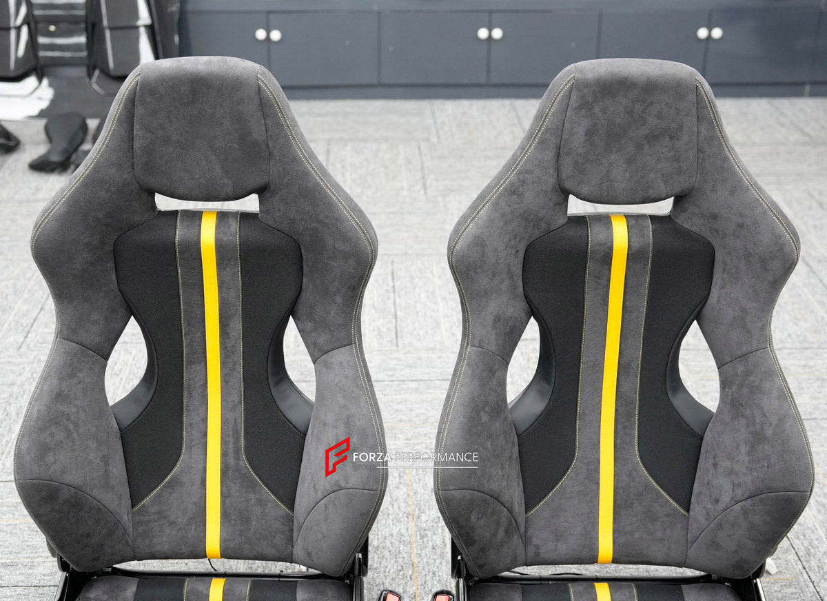 CARBON BUCKET SEATS LWCB for FERRARI 458 488 F8

A single seat can be sold, purchasing a pair is not required.

All bucket seats photos on our website are real images of the actual product.

We produce custom carbon bucket seats for every Ferrari models. We offer fully customizable options.

Custom Options:

Cushion Inserts: Custom Design
Finishing Options: Alcantara, Leather, Cloth
Logo Options: Custom Logo by your request
Seats shell material: Carbon

NOTE: Professional installation is required.

Why “Con