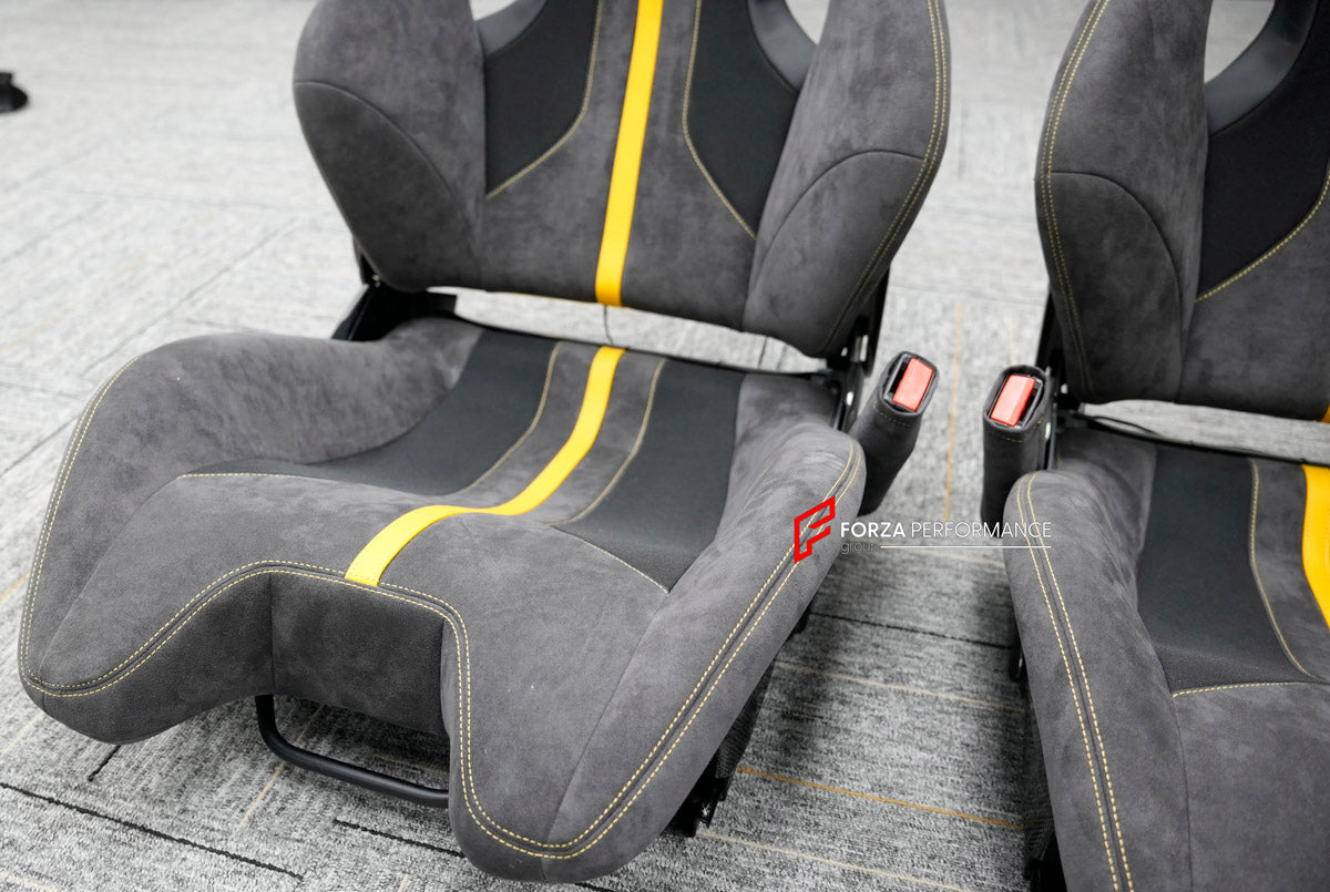 CARBON BUCKET SEATS LWCB for FERRARI 458 488 F8

A single seat can be sold, purchasing a pair is not required.

All bucket seats photos on our website are real images of the actual product.

We produce custom carbon bucket seats for every Ferrari models. We offer fully customizable options.

Custom Options:

Cushion Inserts: Custom Design
Finishing Options: Alcantara, Leather, Cloth
Logo Options: Custom Logo by your request
Seats shell material: Carbon

NOTE: Professional installation is required.

Why “Con