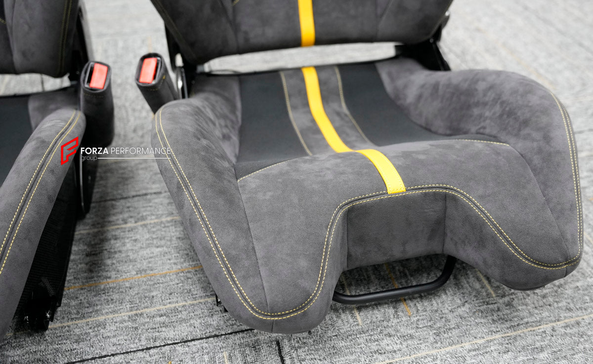 CARBON BUCKET SEATS LWCB for FERRARI 458 488 F8

A single seat can be sold, purchasing a pair is not required.

All bucket seats photos on our website are real images of the actual product.

We produce custom carbon bucket seats for every Ferrari models. We offer fully customizable options.

Custom Options:

Cushion Inserts: Custom Design
Finishing Options: Alcantara, Leather, Cloth
Logo Options: Custom Logo by your request
Seats shell material: Carbon

NOTE: Professional installation is required.

Why “Con