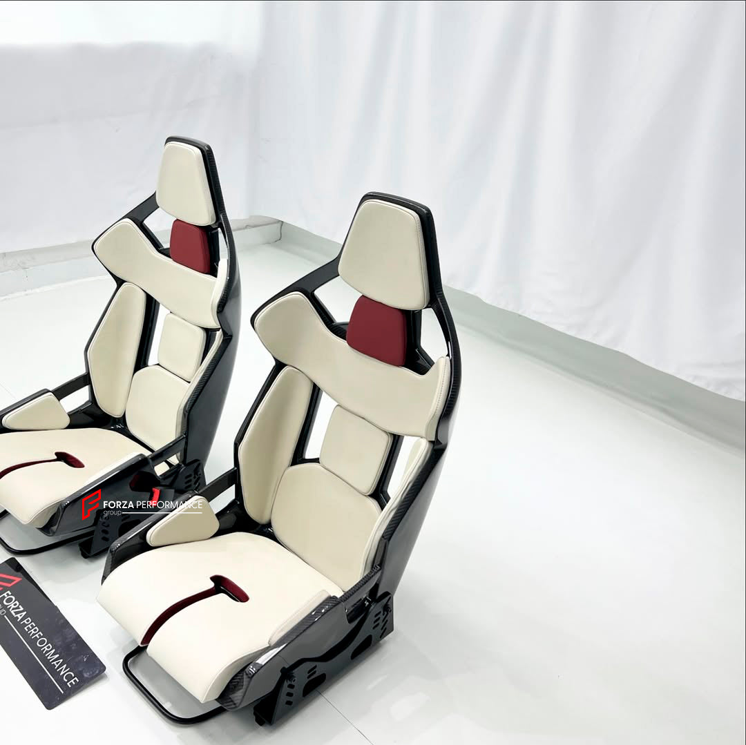 CAR SEATS WITH LEATHER ALCANTARA for PORSCHE 911 991.1 991.2 992.1 992.2 997 718 981 GT3

CAR SEATS for PORSCHE are specialized seats designed for racing cars, providing optimal support, safety, and comfort for drivers during high-speed races. They are ergonomically designed and made from high-quality materials to enhance performance and reduce fatigue during extended racing sessions.

Will fit on: 991.1, 991.2, 992.1, 992.2, 997, 718, 981.

Material: Leather, alcantara, foam, dry carbon
