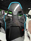 CARBON BUCKET SEATS for PORSCHE 911 992.1 GT3RS 2023+
Advantages of Forza Performance Group Bucket Seats:
Fully Customizable Design.
Optional Memory Foam Insert.
Integrated Side Airbags.
Electric Connectors to Seat Belts.
Seat Occupancy Sensor.
Custom Options:

Inserts:Tartan, Pepita, Custom Design.
Finishing Options: Alcantara, Leather, Eco Leather.
Logo Options: Custom Logo.
