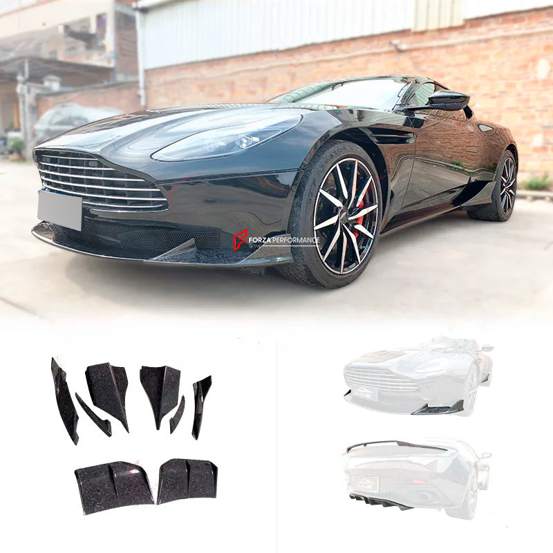 DRY CARBON AERO KIT for ASTON MARTIN DB11 2016 - 2023

Set includes:

Front Lip
Side Skirts
Rear Spoiler
Rear Diffuser

Material: Forged Carbon

Note: Professional installation is required.

Payment ►
Visa
Mastercard
PayPal with a credit card (add 4.4% at checkout)
Payoneer
Cryptocurrency
Shipment ►
By express DHL/UPS/TNT/FedEx
To the local international airport
Special line by air
Special line by the sea
To Europe and the UK by train

Please let us know which shipping option you prefer.