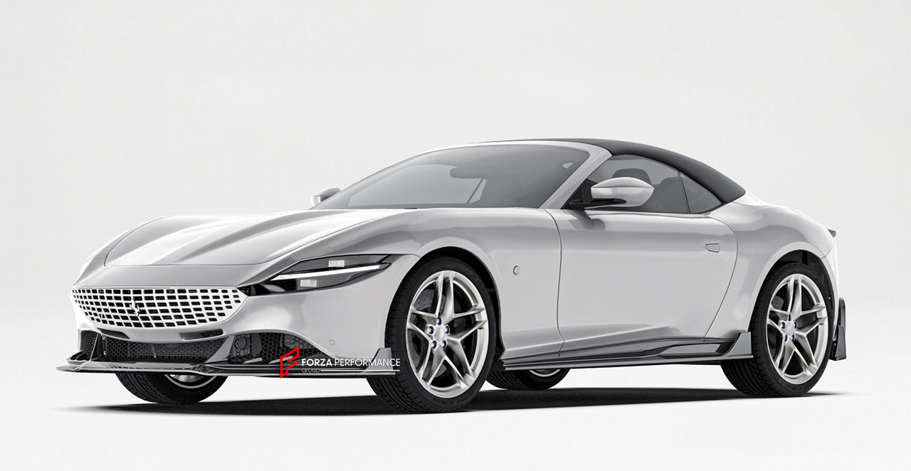 CARBON AERO KIT for FERRARI ROMA 2019+
Set includes:
Front Lip
Side Skirts
Rear Spoiler
Rear Diffuser
Material: Dry Carbon
NOTE: Professional installation is required
Payment ►
Visa
Mastercard
PayPal with a credit card (add 4.4% at checkout)
Payoneer
Cryptocurrency
Shipment ►
By express DHL/UPS/TNT/FedEx
To local international airport
Special line by air
Special line by sea
To Europe and the UK by train
Please let us know which shipping option you prefer.