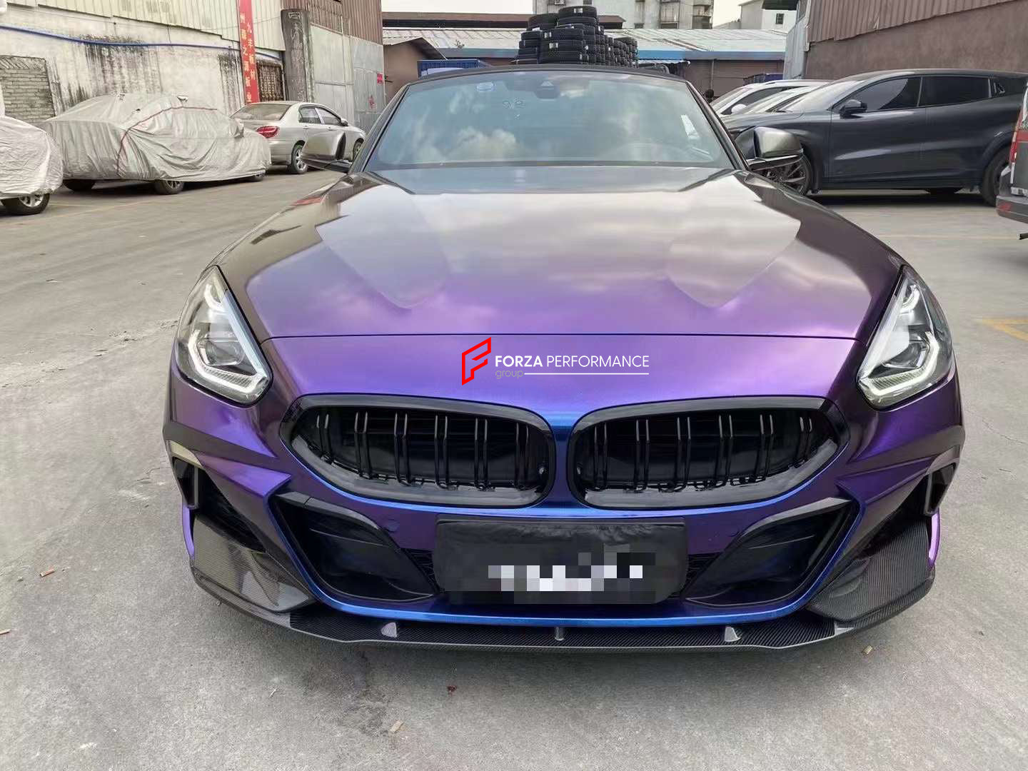 CARBON BODY AERO KIT for BMW Z4 G29 2018 - 2022  Set includes:  Front Lip Side Skirts Rear Spoiler Rear Diffuser