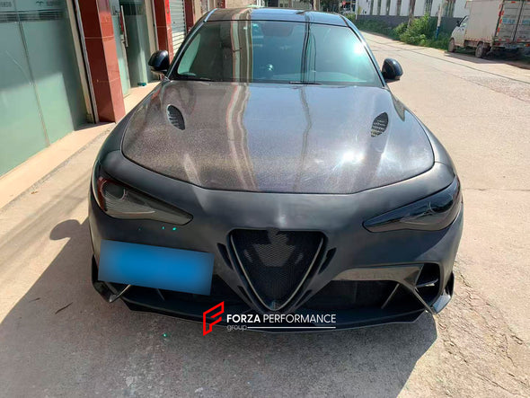 Gran Turismo Alleggerita Modificata GTAM style BODY KIT for ALFA ROMEO GIULIA 952 2015-2022

BODY KIT for ALFA ROMEO GIULIA 952 2015-2022

Set includes:

Front Bumper
Front Lip

Front Fenders
Hood
Side skirts

Rear fender flares

Rear bumper
Rear Spoiler
Rear deck lid spoiler
Exhaust system with tips

Material: FRP Fiberglass + Carbon fiber