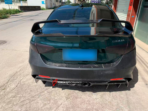 Gran Turismo Alleggerita Modificata GTAM style BODY KIT for ALFA ROMEO GIULIA 952 2015-2022

BODY KIT for ALFA ROMEO GIULIA 952 2015-2022

Set includes:

Front Bumper
Front Lip

Front Fenders
Hood
Side skirts

Rear fender flares

Rear bumper
Rear Spoiler
Rear deck lid spoiler
Exhaust system with tips

Material: FRP Fiberglass + Carbon fiber