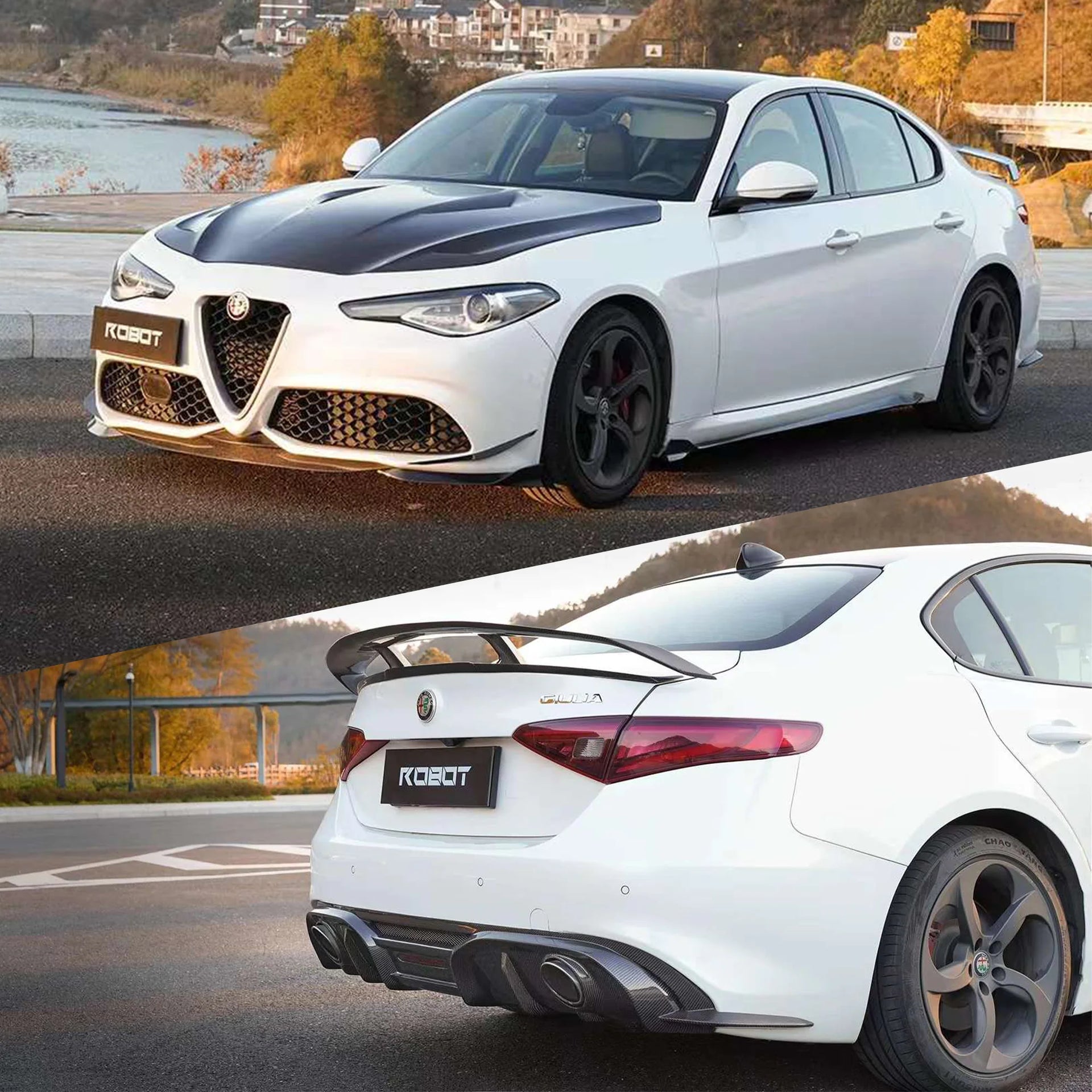 CARBON BODY KIT for ALFA ROMEO GIULIA TYPE 952 FACELIFT 2023+

Set includes:

Front Lip
Front Bumper Canards

Hood / Bonnet

Side Skirts

Rear Spoiler ( 2 options )

Rear Diffuser

Material: Wet Carbon with Fiberglass

NOTE: Professional installation is required.

Why “Contact Us for Pricing”?

We don’t display fixed prices because our goal is to offer you the most competitive deal possible. Product costs often decrease over time, and by requesting a quote, you’ll receive our most up-to-date price on market