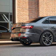 CARBON BODY KIT for AUDI A4 S4 B9 2019 - 2025 FORZA PERFORMANCE Custom fit Dry Carbon Achen Cybe Achencybe Design Style
Set includes:

Front Lip
Rear Diffuser (A4 version or S4 four-outlet exhaust version — specify your model)
Rear Spoiler
Material: Carbon

NOTE: Professional installation is required.