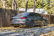 CARBON BODY KIT for AUDI A4 S4 B9 2019 - 2025 FORZA PERFORMANCE Custom fit Dry Carbon Achen Cybe Achencybe Design Style
Set includes:

Front Lip
Rear Diffuser (A4 version or S4 four-outlet exhaust version — specify your model)
Rear Spoiler
Material: Carbon

NOTE: Professional installation is required.