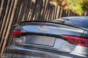 CARBON BODY KIT for AUDI A4 S4 B9 2019 - 2025 FORZA PERFORMANCE Custom fit Dry Carbon Achen Cybe Achencybe Design Style
Set includes:

Front Lip
Rear Diffuser (A4 version or S4 four-outlet exhaust version — specify your model)
Rear Spoiler
Material: Carbon

NOTE: Professional installation is required.