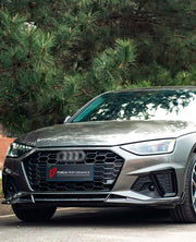 CARBON BODY KIT for AUDI A4 S4 B9 2019 - 2025 FORZA PERFORMANCE Custom fit Dry Carbon Achen Cybe Achencybe Design Style
Set includes:

Front Lip
Rear Diffuser (A4 version or S4 four-outlet exhaust version — specify your model)
Rear Spoiler
Material: Carbon

NOTE: Professional installation is required.