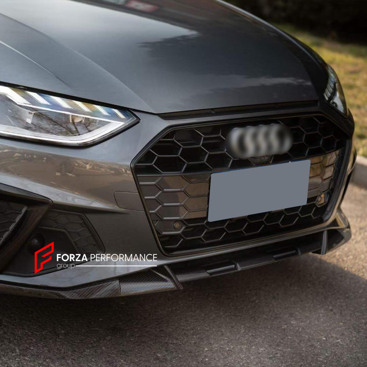 CARBON BODY KIT for AUDI A4 S4 B9 2019 - 2025 FORZA PERFORMANCE Custom fit Dry Carbon Achen Cybe Achencybe Design Style
Set includes:

Front Lip
Rear Diffuser (A4 version or S4 four-outlet exhaust version — specify your model)
Rear Spoiler
Material: Carbon

NOTE: Professional installation is required.