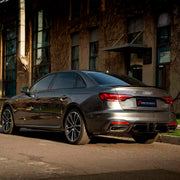 CARBON BODY KIT for AUDI A4 S4 B9 2019 - 2025 FORZA PERFORMANCE Custom fit Dry Carbon Achen Cybe Achencybe Design Style
Set includes:

Front Lip
Rear Diffuser (A4 version or S4 four-outlet exhaust version — specify your model)
Rear Spoiler
Material: Carbon

NOTE: Professional installation is required.