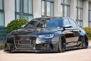CARBON BODY KIT for Audi A6 C7 2011 - 2018
Set includes:

Front Lip
Front Fenders
Side Skirts
Rear Fenders
Ducktail Spoiler
Rear Diffuser
Rear Bumper Splitters
Material: Carbon

NOTE: Professional installation is required.