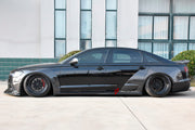 CARBON BODY KIT for Audi A6 C7 2011 - 2018
Set includes:

Front Lip
Front Fenders
Side Skirts
Rear Fenders
Ducktail Spoiler
Rear Diffuser
Rear Bumper Splitters
Material: Carbon

NOTE: Professional installation is required.