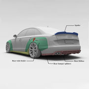 CARBON BODY KIT for Audi A6 C7 2011 - 2018
Set includes:

Front Lip
Front Fenders
Side Skirts
Rear Fenders
Ducktail Spoiler
Rear Diffuser
Rear Bumper Splitters
Material: Carbon

NOTE: Professional installation is required.