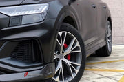 CARBON BODY KIT for Audi Q8 4M 2019 - 2023
Set includes:

Front Lip
Side Skirts
Roof Spoiler
Rear Diffuser
Material: Carbon

NOTE: Professional installation is required.