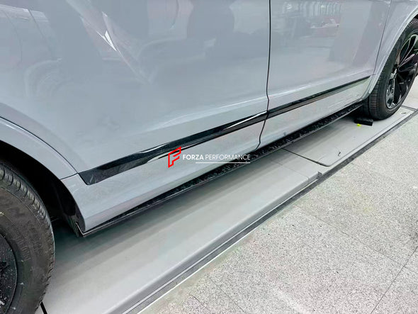 CARBON BODY KIT for BENTLEY BENTAYGA 2020+

Set includes:

Front Lip
Front Canards
Side Skirts
Rear Diffuser
Rear Spoiler
Material: Carbon

Note: Professional installation is required.

Contact us for pricing.