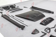 DRY CARBON BODY KIT for BENTLEY CONTINENTAL GT GTC COUPE CONVERTIBLE 2024+ FORZA PERFORMANCE custom fit Mansory Style

Set includes:
Front Lip
Front Bumper Canards
Front Bumper Air Intake Trims
Front Bumper Grille
Hood Bonnet
Side Mirror Covers
Side Strips
Side Skirts
C-Pillar Panel
Roof Spoiler
Decklid Spoiler
Ducktail Spoiler
Rear Diffuser

Material: Dry Carbon

NOTE: Professional installation is required.