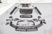 DRY CARBON BODY KIT for BENTLEY CONTINENTAL GT GTC COUPE CONVERTIBLE 2024+ FORZA PERFORMANCE custom fit Mansory Style

Set includes:
Front Lip
Front Bumper Canards
Front Bumper Air Intake Trims
Front Bumper Grille
Hood Bonnet
Side Mirror Covers
Side Strips
Side Skirts
C-Pillar Panel
Roof Spoiler
Decklid Spoiler
Ducktail Spoiler
Rear Diffuser

Material: Dry Carbon

NOTE: Professional installation is required.